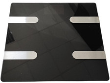 Waga łazienkowa waga osobowa waga waga do ciała czarna zasilana bateryjnie ✅