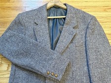 Vintage Size 42R HARRIS TWEED 100 Scottish Wool Hand Woven Blazer Coat Jacket