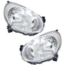 Scheinwerfer Set für Nissan Micra 4 K13 2010-2013 Halogen H4 Streuscheibe