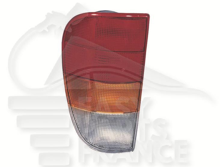 Feu arrière-gauche pour Volkswagen Caddy 1996-2004 - Phare de remplacement rouge et orange