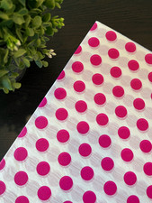 RASPBERRY POLKA DOTS Design Tissue Paper Sheet Choose Size  Package Amount