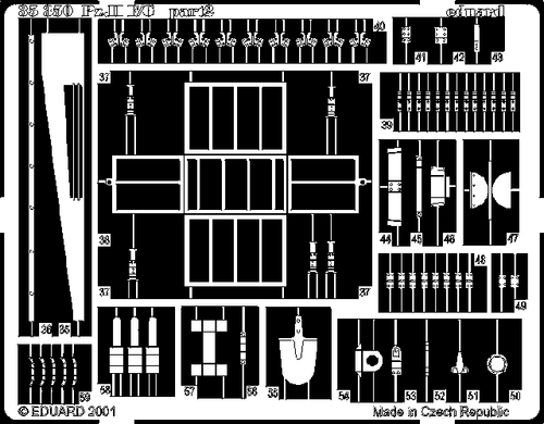 Eduard 35350 1/35 Pz.II Ausf.F/G Tamiya Photo etched for AFV - Picture 2 of 5