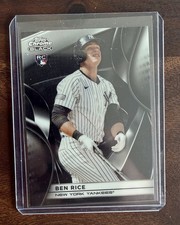 2025 Topps Chrome Black Ben Rice Base Rookie RC #120 New York Yankees  