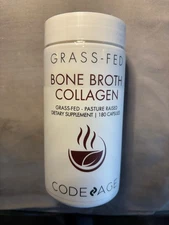 Codeage Bone Broth Collagen, Grass-Fed Organic Bovine+Chicken Bone Broth, 180 ct