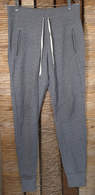 John Elliott Men's 3 Escobar Sweatpants Jogger Dark Grey Terry USA Large