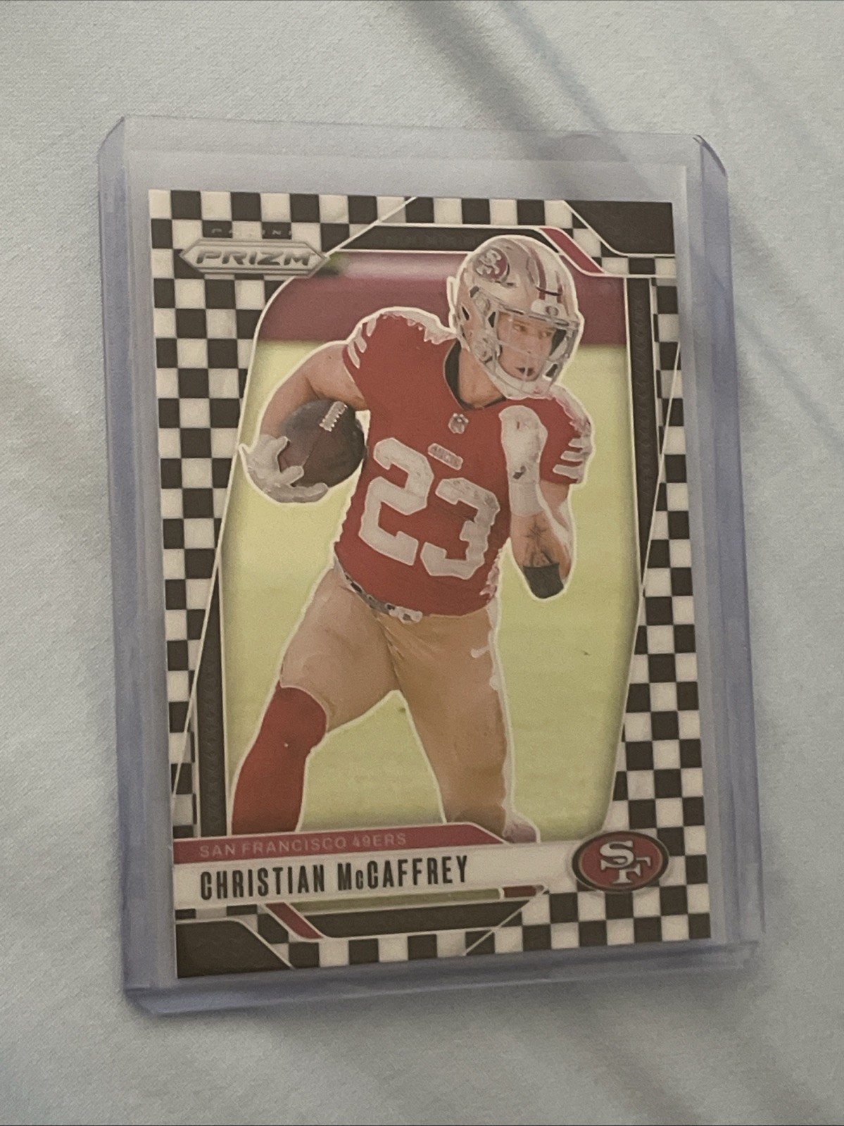 2024 Panini Prizm - Christian McCaffrey #250 Black & White Checker Prizm SP