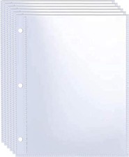 WITHYU 40 Pack 80 Pockets 5x7'' Photocard Sleeves A5 3 Mini Ring Binder 5x7"