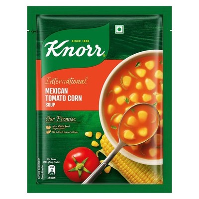 Knorr Mexican Tomato Corn Soup Premium International 52gm ,