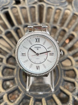 Fossil Q FTW5009 Womensilver diamond  Analog White Dial Hybrid Smart Watch HK333