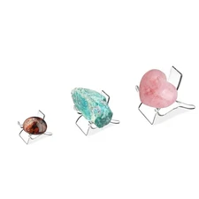 3Pcs Rock Display Stands Holder Bases Ornament Creative Clear Decoration Elegant