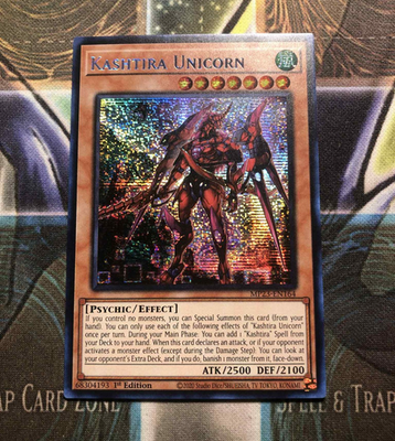#ad #ad ** KASHTIRA UNICORN ** PRISMATIC SECRET RARE 1ST EDITION MP23 EN164 NM YUGIOH $4.95