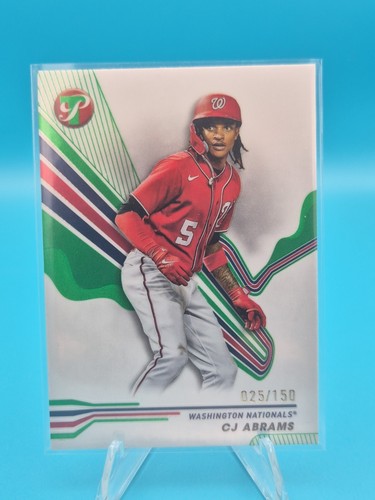 2024 Topps Pristine - C.J. Abrams #227 Green Refractor /150