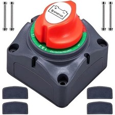 Battery Disconnect Switch 1-2-Both-Off, DC 12V-48V Master Battery Switch Power C