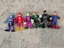 Lote de figuras Fisher Price Imaginext DC Super Friends Batman Joker Flash Superman