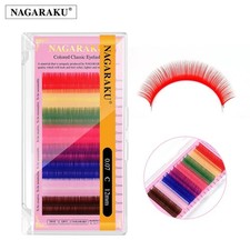 NAGARAKU Mix Color Eyelashes Make up High Quality Soft Natural Synthetic Mink Ra