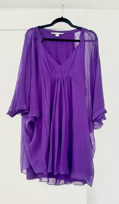 DVF Diane von Furstenberg  Fleurette  Size 10 Dress In Purple
