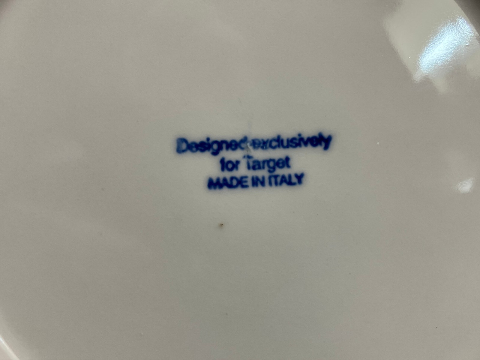 8x Set WISHING YOU A MERRY CHRISTMAS 8" Gold Dinner Plates ITALY Target Rosanna