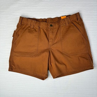 NWT Carhartt Ashland Canvas Work Shorts Brown Outdoor Gorpcore Hiking Women 14