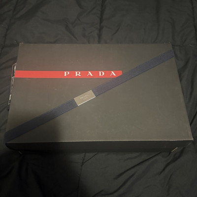 PRADA America's Cup Men's Black Low Top Lace-Up Athletic Sneaker New w/ Box