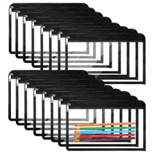 16 PCS Clear Zipper Pouches Pencil PVC Makeup Folder Document 11.5x7.5 Inch