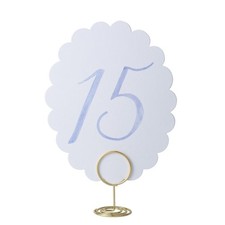 Wedding Table Numbers 1-20 for Wedding Reception with Gold Holders