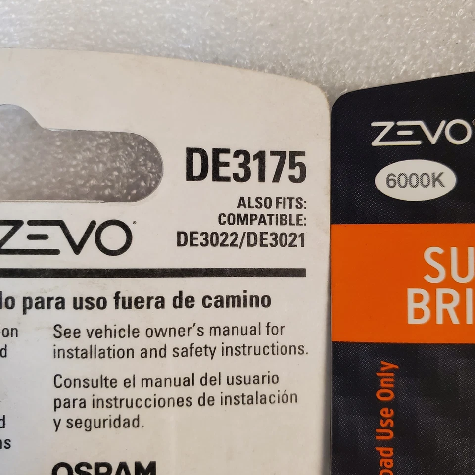 SYLVANIA - DE3175 31mm ZEVO LED For Map, Dome, Trunk, Cargo and License Plate - Image 3 of 4