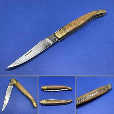 Couteau Laguiole ancien – Manche en bois – Belle patine - Photo 1/4