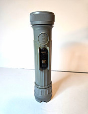 Fulton MX-993/U NOS Vintage USN Military Flashlight Gray w/ Color Lenses