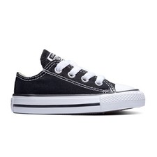 INFANT TODDLERS CHUCK TAYLOR ALL STAR LOW TOP BLACK/WHITE 7J235-001 SIZE 7