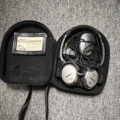 Bose QuietComfort 3 Headband Headphones Double Earpieces Silver Black