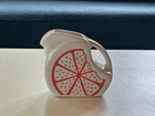 Fiesta Ware FTCCO 2024 Exclusive Orange Citrus On White Mini Disk Pitcher