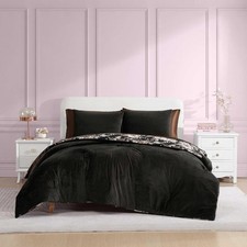 King Duvet Cover Set, Velvet Bedding with Matching Shams, Chic Bedding Set,