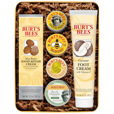Burt's Bees Classics Gift Set Tin Lip Balm Hand Foot Care