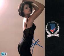 JAIMIE ALEXANDER SIGNED BEAUTIFUL BRUNETTE BOMBSHELL 8X10 PHOTO BECKETT BAS COA
