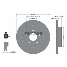 2x Bremsscheibe hinten für Nissan X-Trail 4 T33 Renault Austral Espace | 262182