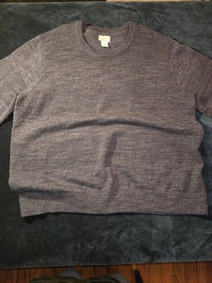 LL Bean Sweater Men's 2XL XXL BlueLong Sleeve Mock Neck Pullover sweater