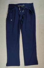 Figs Technical Collection Navy Blue Stretch Scrub Pants Style T21004 Size Medium