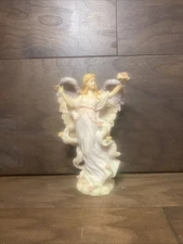 1996 COLLECTION BY SANSCO [ 8" TALL ] ANGEL FIGURINE~~GORGEOUS