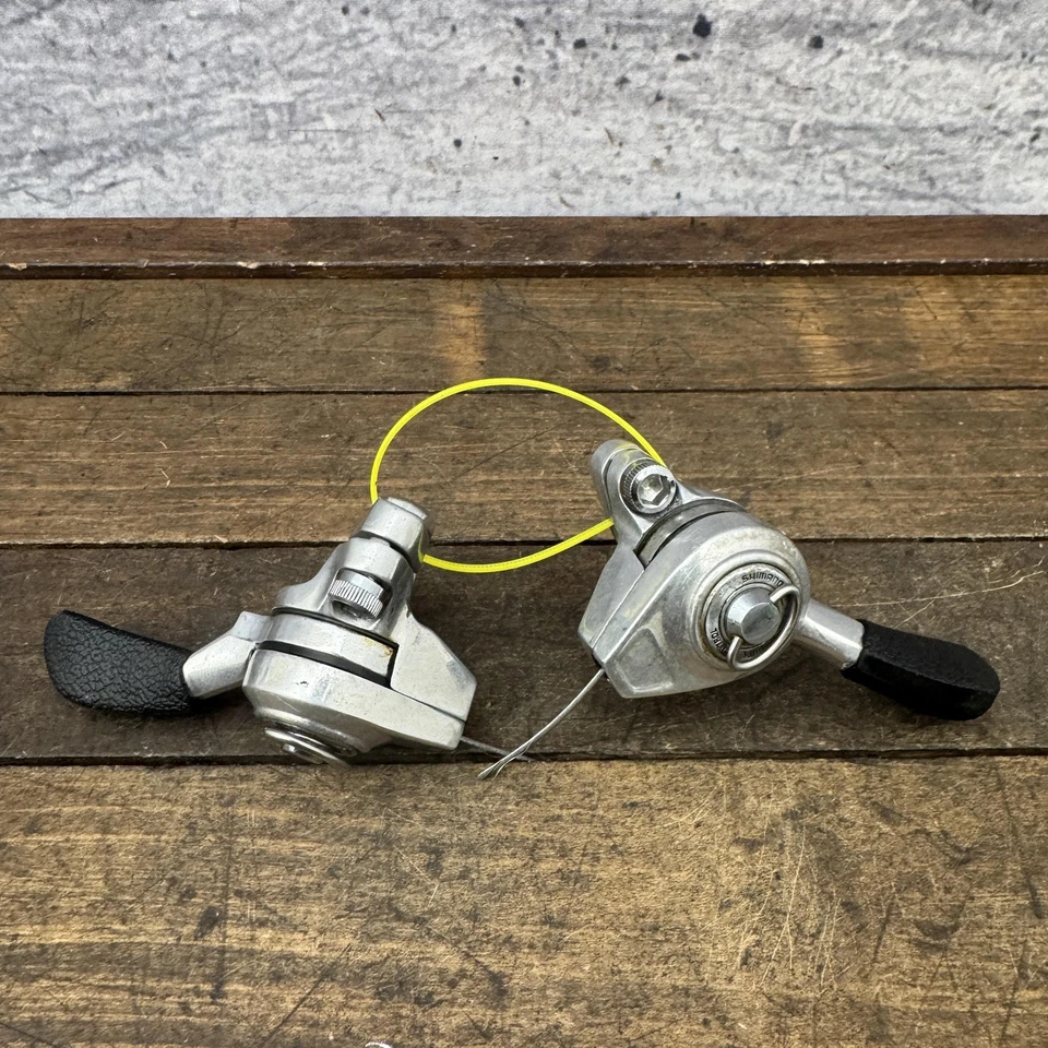 Vintage Shimano SL-M700 Thumb Shifters Pair MTB Deer Head Deore XT Japan 80s - Image 2 of 4