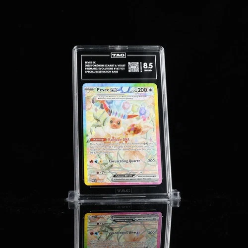 Eevee Ex #167/131 Scarlet & Violet Prismatic Evolutions SIR TAG 8.5