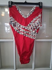 Children's Large Red Dance Costume D1