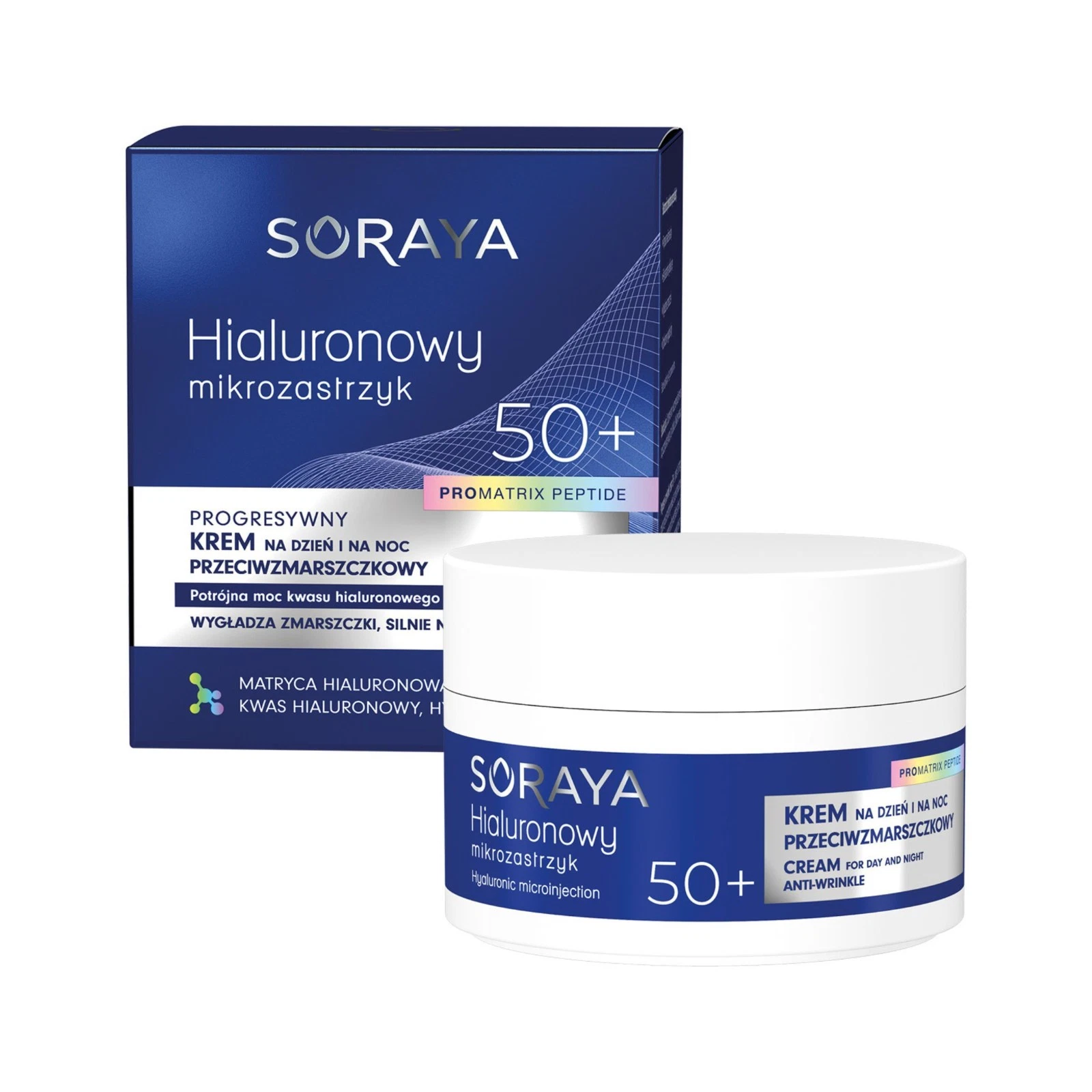 SORAYA HYALURONIC MICRO-INJECTION PROGRESSIVE CREAM ANTI-WRINKLE 50+