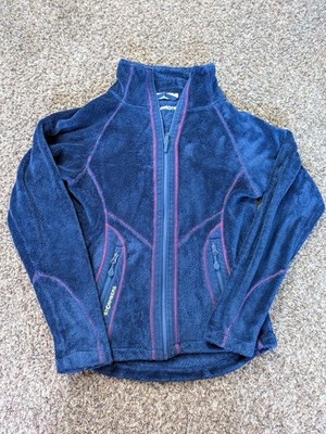 Stormberg Fleece Zip Up Jacket Purple Blue Winter Women's Small Nordvik Nordic