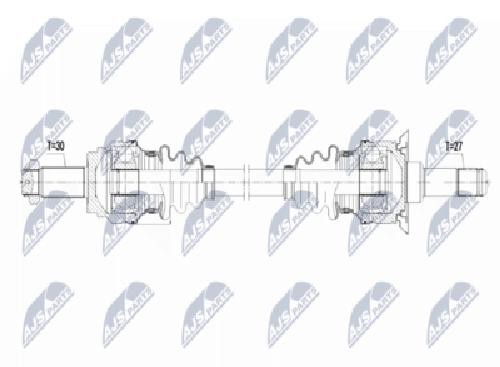 Original NTY Drive Shaft NPW-BM-097 For BMW