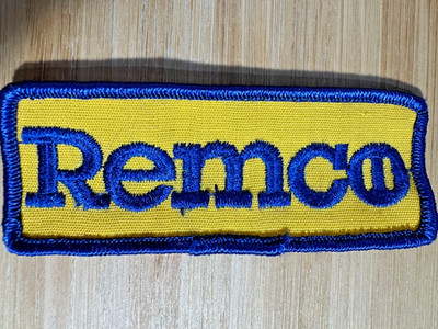 Vintage Remco Yellow Blue Embroidered Patch Uniform Jacket Workwear Repair Badge