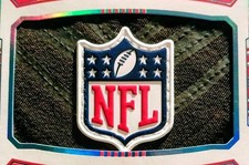 2018 National Treasures Baker Mayfield ROOKIE SHIELD Jersey Logo Patch Auto 1/1