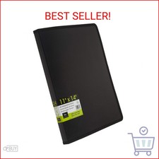Filexec, 93630, Art Presentation Book, 24 Pocket, 11" x 14", 1 Each Black