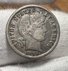 New Listing1893 Barber Dime XF EF Extremely Fine