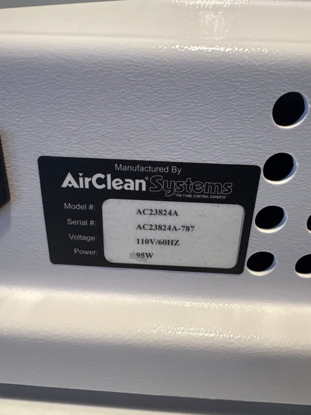 AirClean Systems AC23824A Rotary Evaporator Enclosure Ductless Fume Hood AC 200