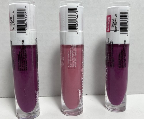 Wet n Wild 3 Tubes Megalast Liquid Catsuit High-Shine Lipstick New Sealed Assort - Picture 3 of 3